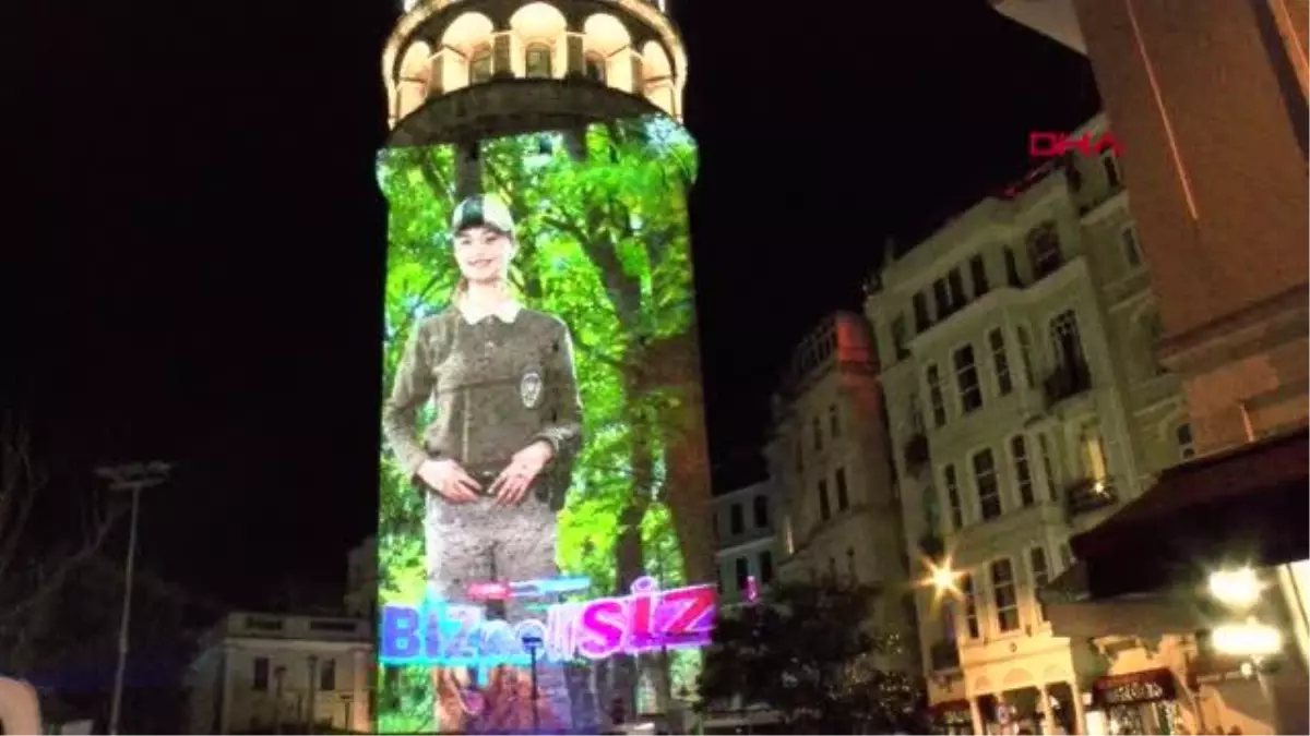 Son dakika haberleri! İSTANBUL-TÜRK POLİS TEŞKİLATI\'NIN 177. YILINDA, GALATA KULESİ\'NDE GÖRSEL ŞÖLEN