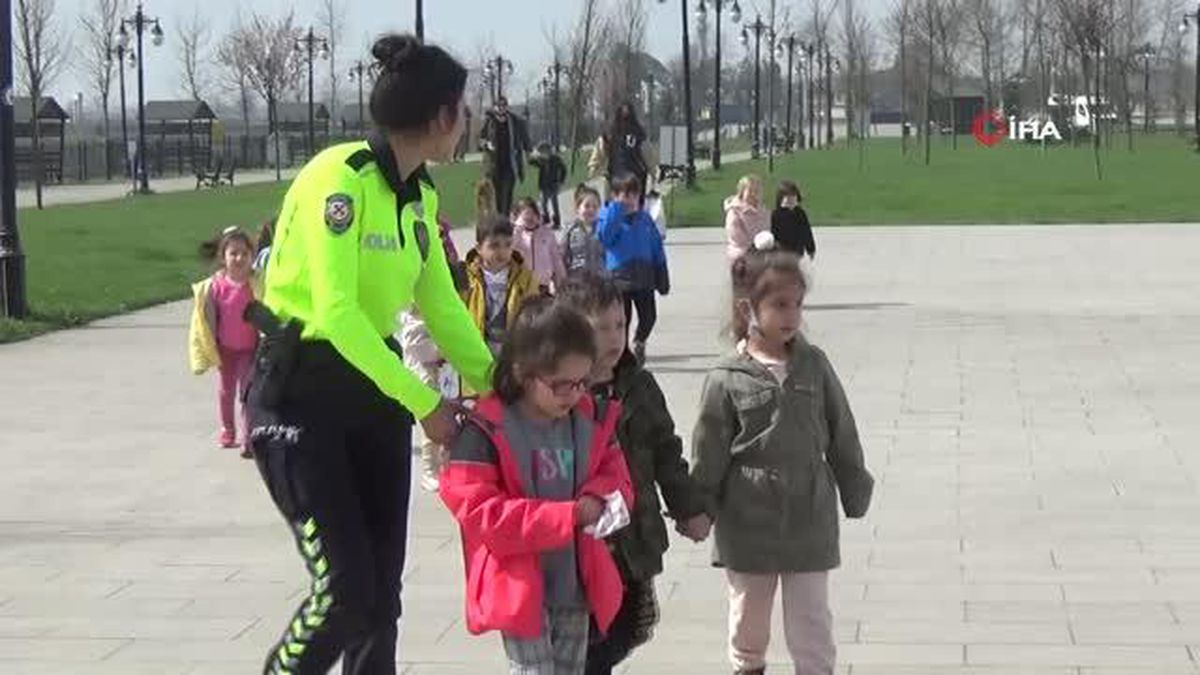 Miniklere eğlenceli trafik eğitimi
