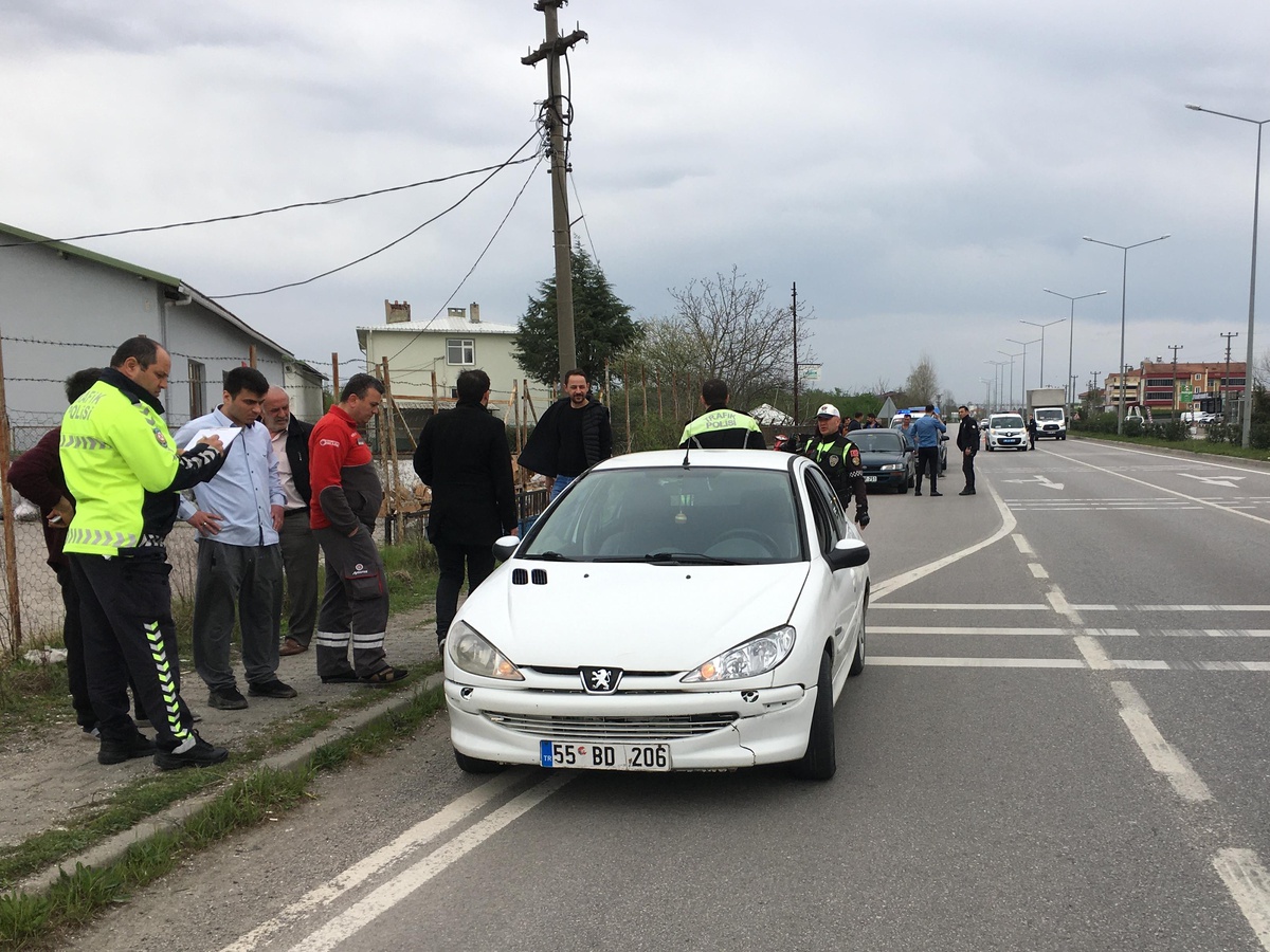 Samsun\'da trafik kazalarında 2 kişi yaralandı
