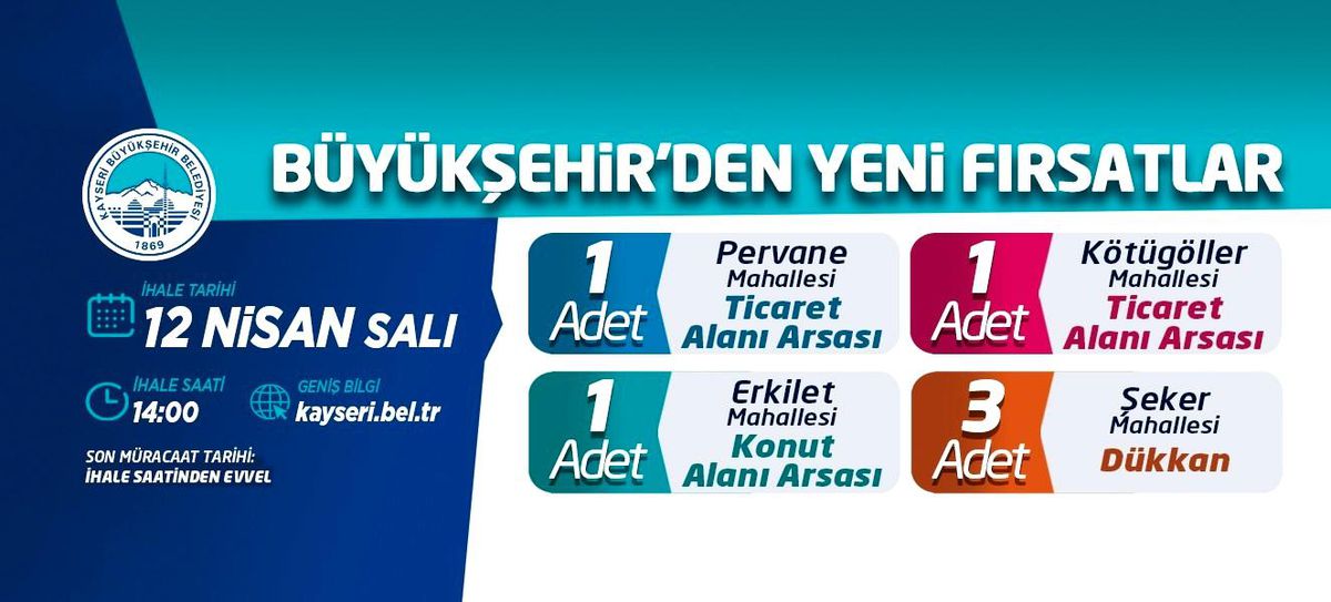 Büyükşehirden ihaleler