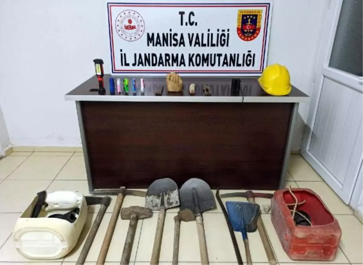 Kaçak kazıda Mezolitik döneme ait figürle yakalandılar