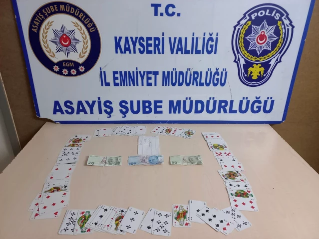 Kayseri'de kumar oynayan 22 kişiye 40 bin lira ceza uygulandı