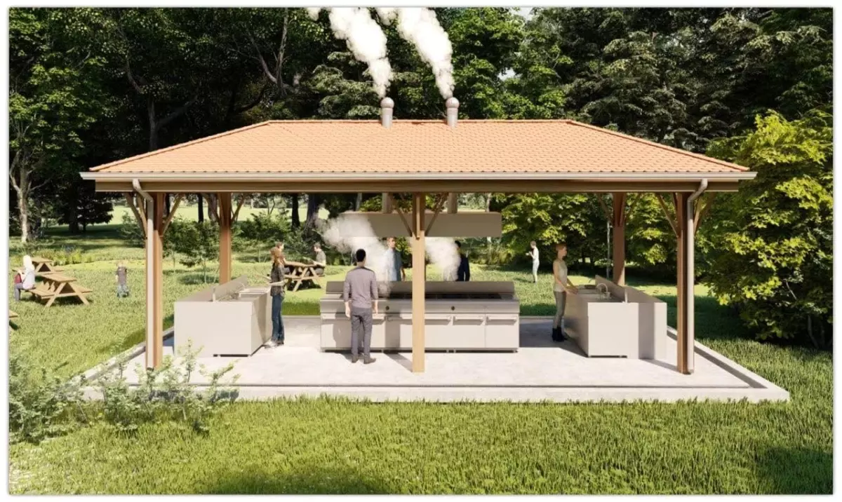 Körfez'de sahil bandına doğalgazlı mangal üniteleri kuruluyor