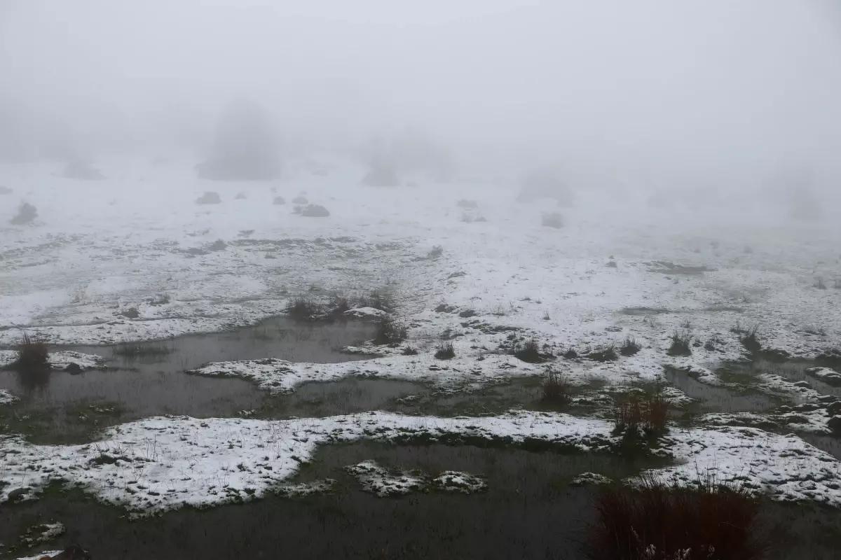 Yüksek kesimlerinde kar yağışı