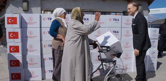 TİKA Sırbistan'ın Novi Pazar kentinde ramazan kumanyası dağıttı