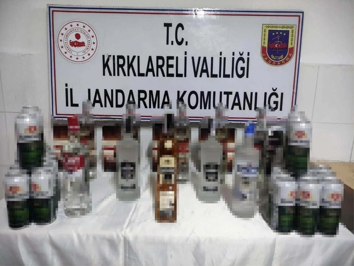 Bulgaristan\'dan Türkiye\'ye getirilen 43 litre kaçak içki ele geçirildi