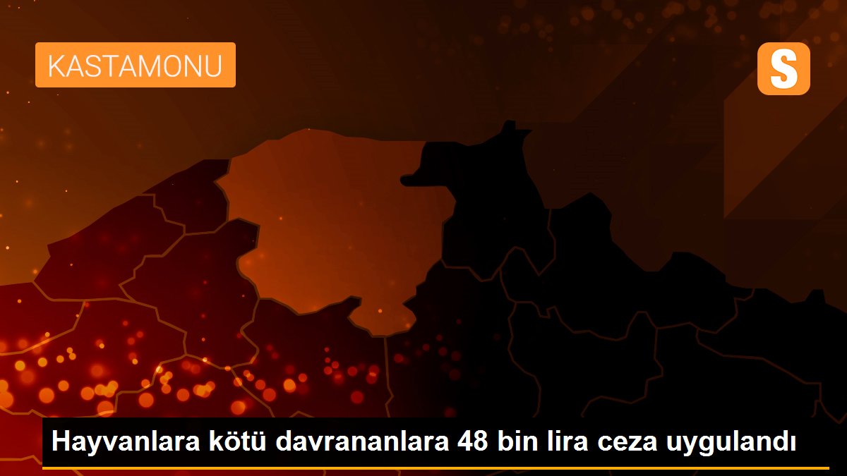 Hayvanlara kötü davrananlara 48 bin lira ceza uygulandı