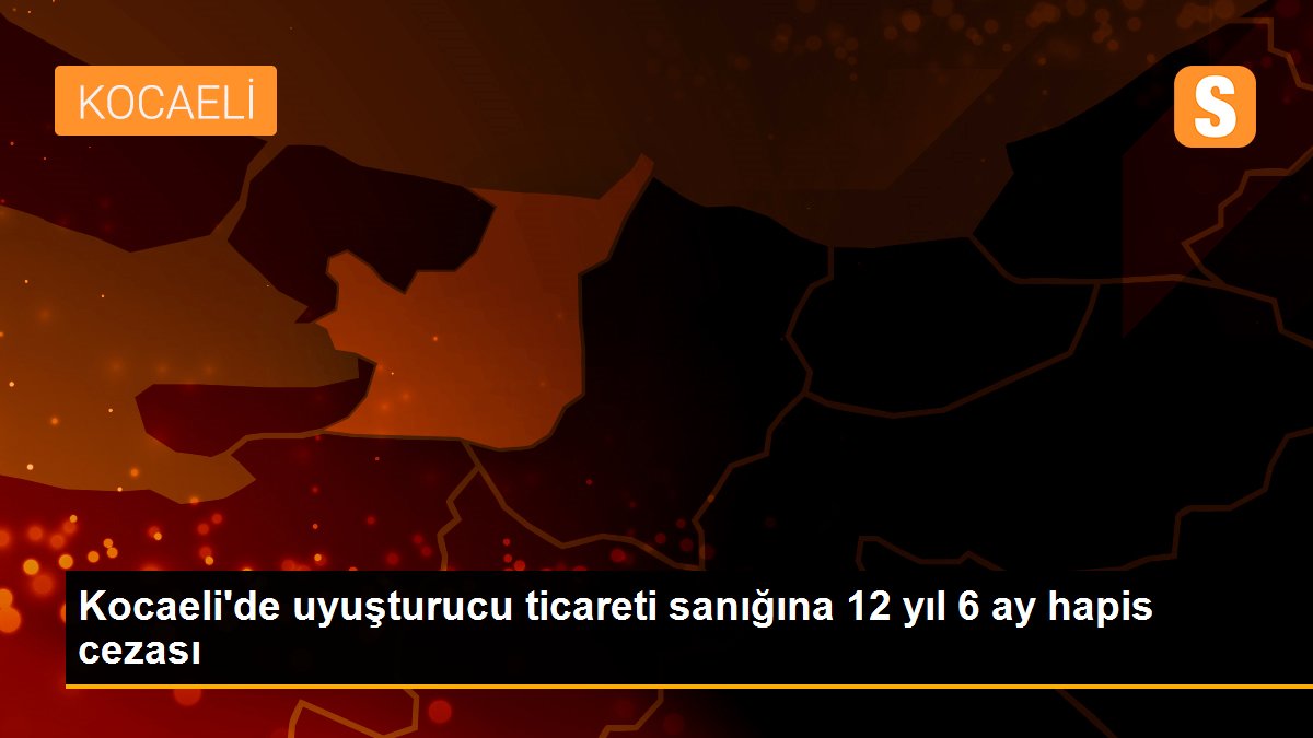Kocaeli\'de uyuşturucu ticareti sanığına 12 yıl 6 ay hapis cezası