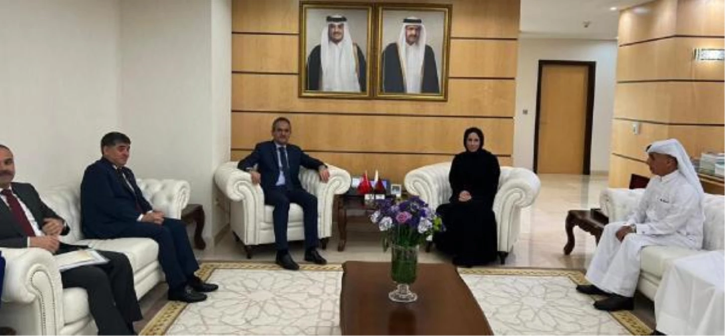 Milli Eğitim Bakanı Özer, Katarlı mevkidaşı Al-Nuaimi ile bir araya geldi
