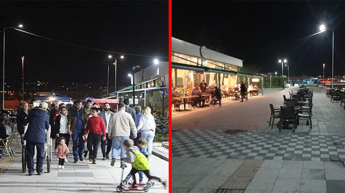 İki fotoğraf, aynı kent: Balkan soğukları halkı eve kapatınca Tekirdağ sessizliğe büründü