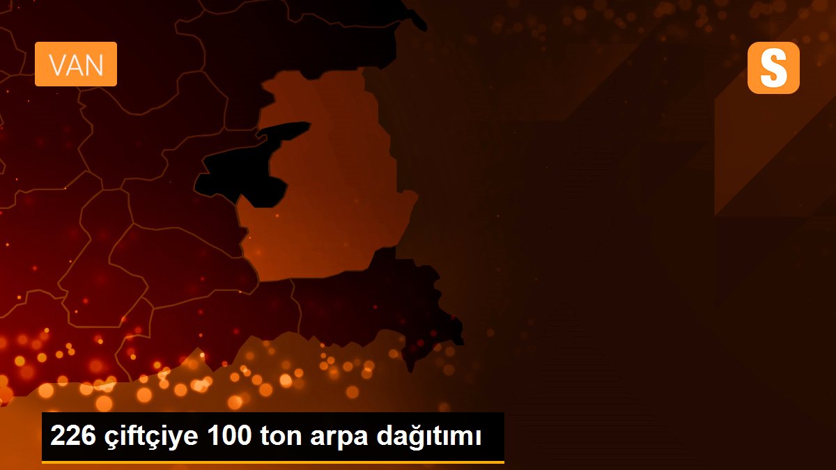 226 çiftçiye 100 ton arpa dağıtımı