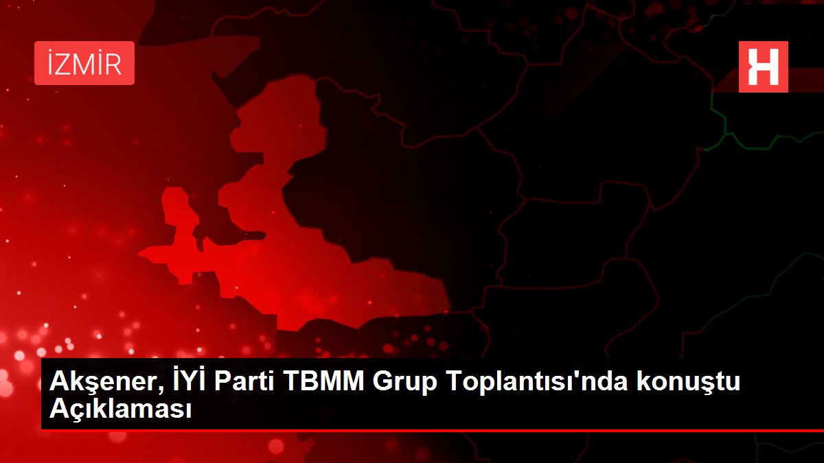 Akşener, İYİ Parti TBMM Grup Toplantısı'nda konuştu Açıklaması
