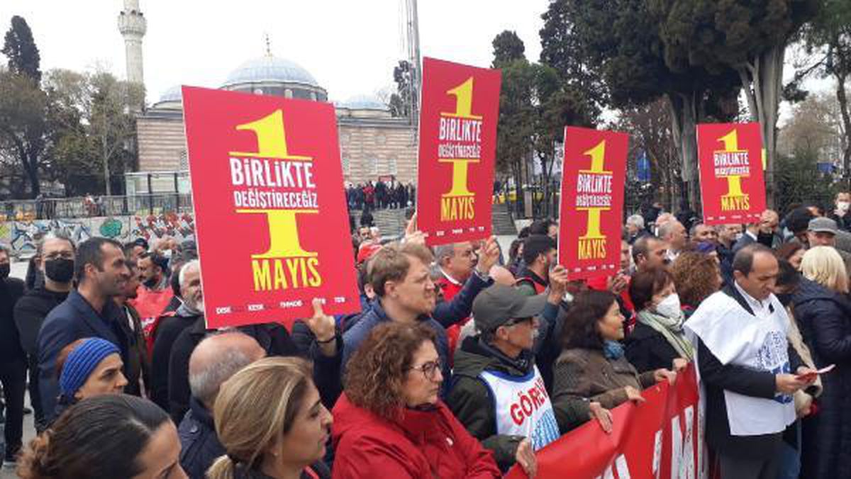 BEŞİKTAŞ'TA 1 MAYIS AÇIKLAMASI