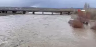 Eriyen karlar, Aras Nehri'nin su seviyesini yükseltti