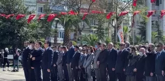 Gazi Mustafa Kemal Atatürk'ün Edremit'e 88. yılı düzenlenen törenle kutlandı