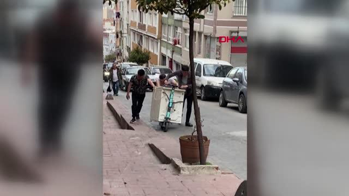 İSTANBUL\'DA İLGİNÇ EŞYA TAŞIMA MANZALARI
