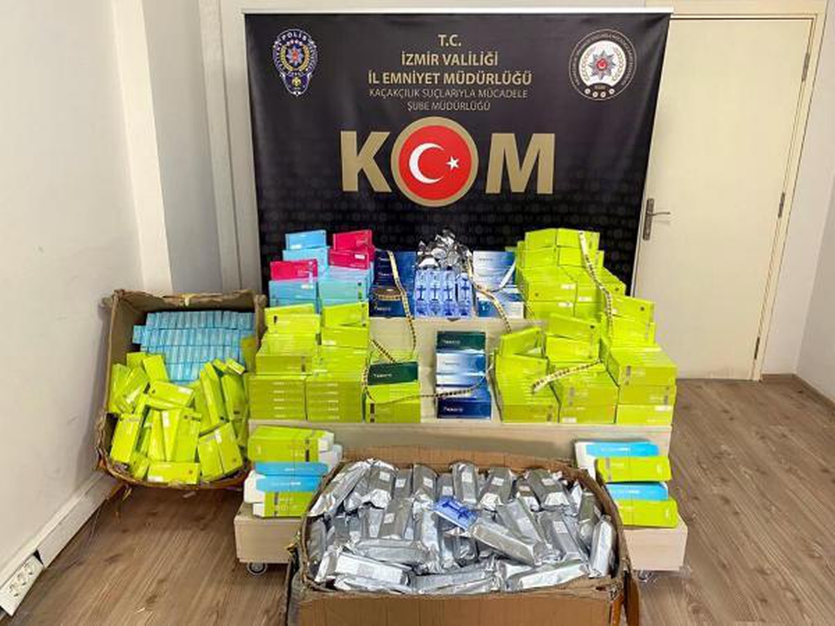 İZMİR\'DE KAÇAK BOTOKS DOLGU ÜRÜNÜ OPERASYONU