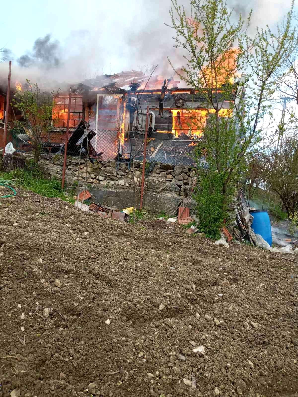 Kastamonu\'da ahşap ev yangında küle döndü