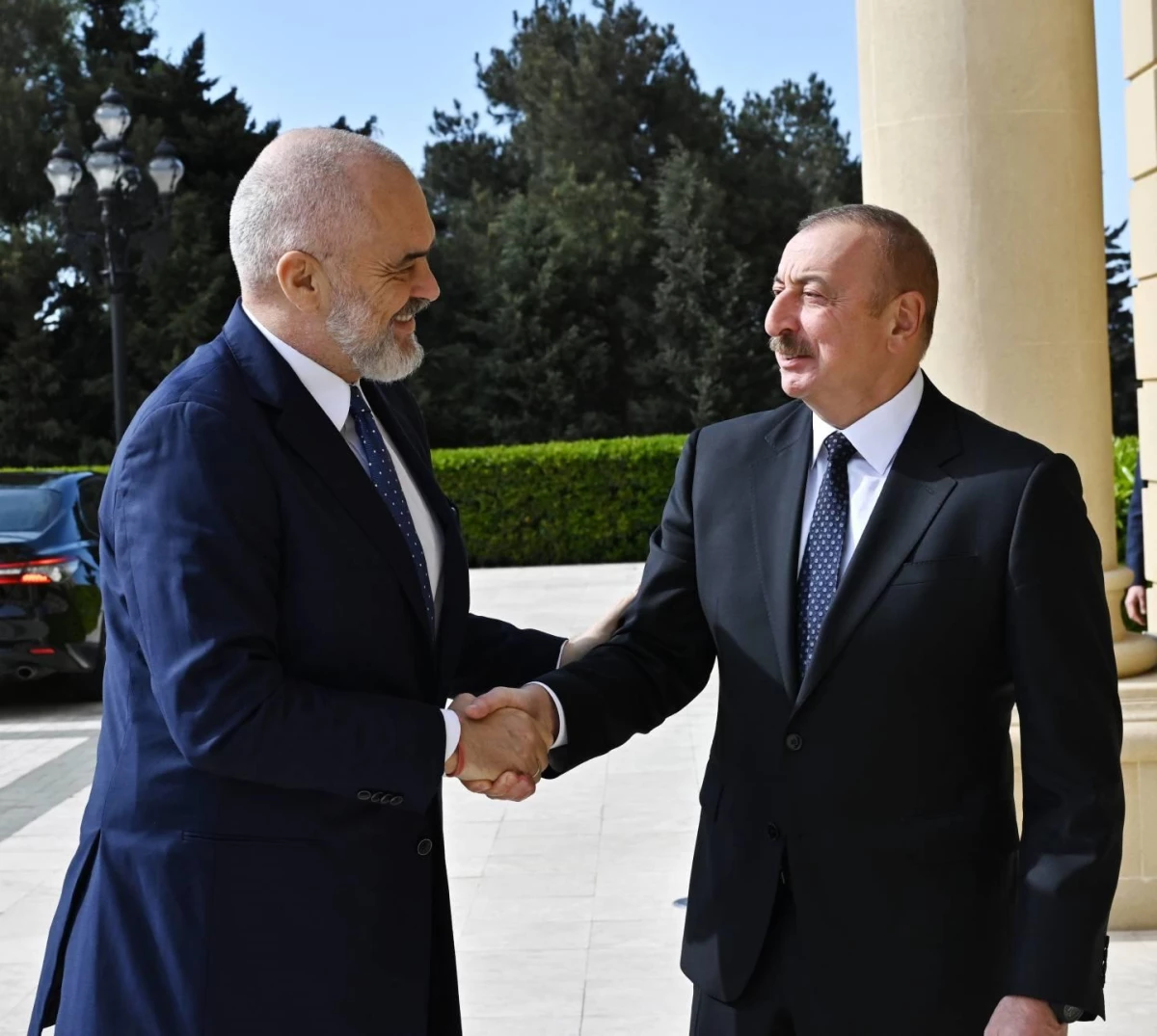 Azerbaycan Cumhurbaşkanı Aliyev, Arnavutluk Başbakanı Rama\'yı kabul etti