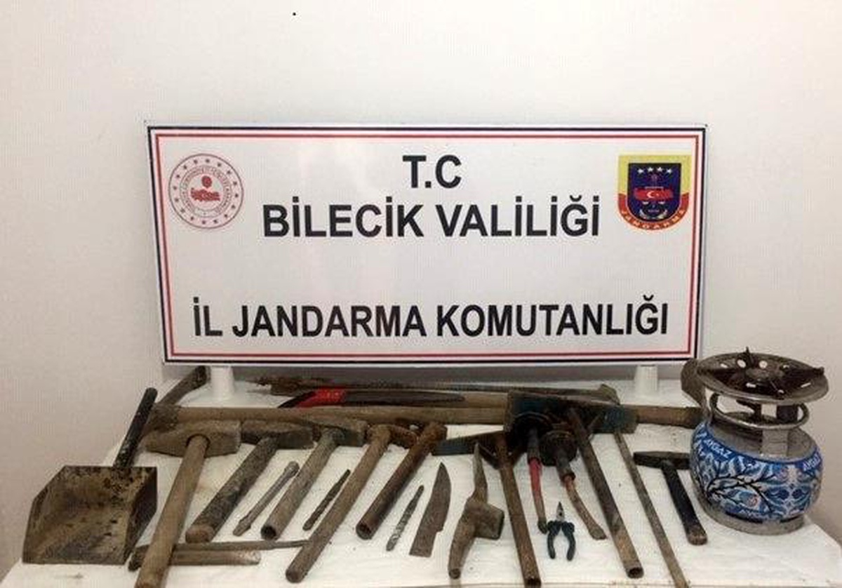 Bilecik\'te kaçak kazı operasyonu: 2 gözaltı