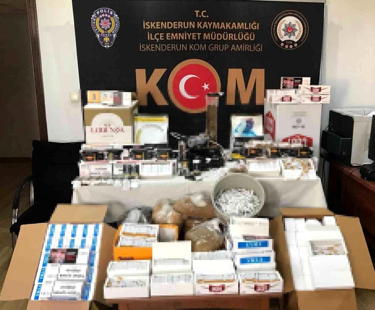 Son dakika haberi: Hatay\'da kaçak makaron ve tütün operasyonu