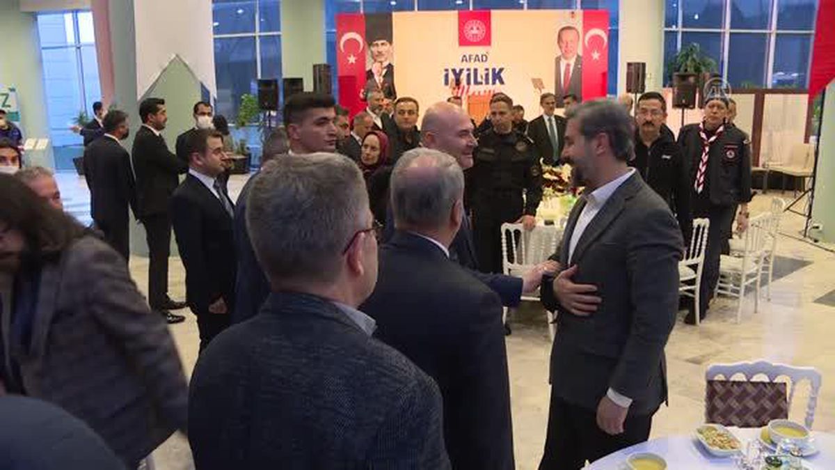 İçişleri Bakanı Soylu, AFAD'ın 'İyilik İftarı' programında konuştu