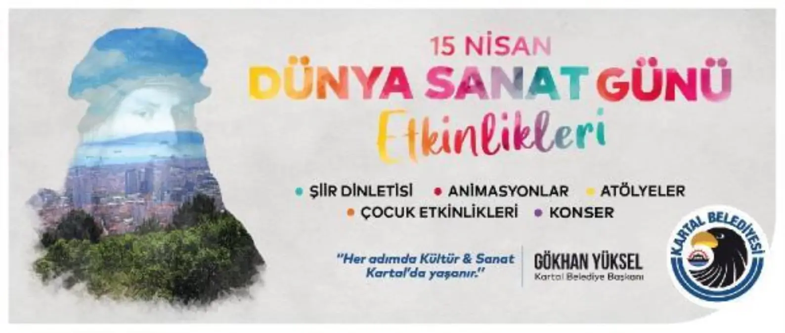 Kartal\'da Dünya Sanat Günü\'ne özel kutlama