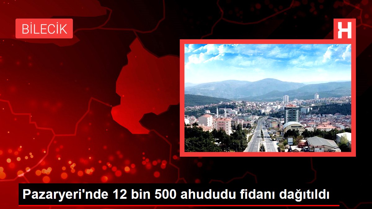 Pazaryeri'nde 12 bin 500 ahududu fidanı dağıtıldı