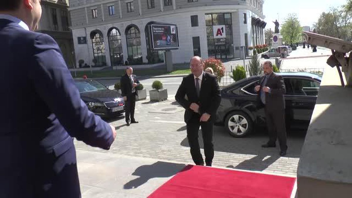 Romanya Dışişleri Bakanı Aurescu, Kuzey Makedonya'da