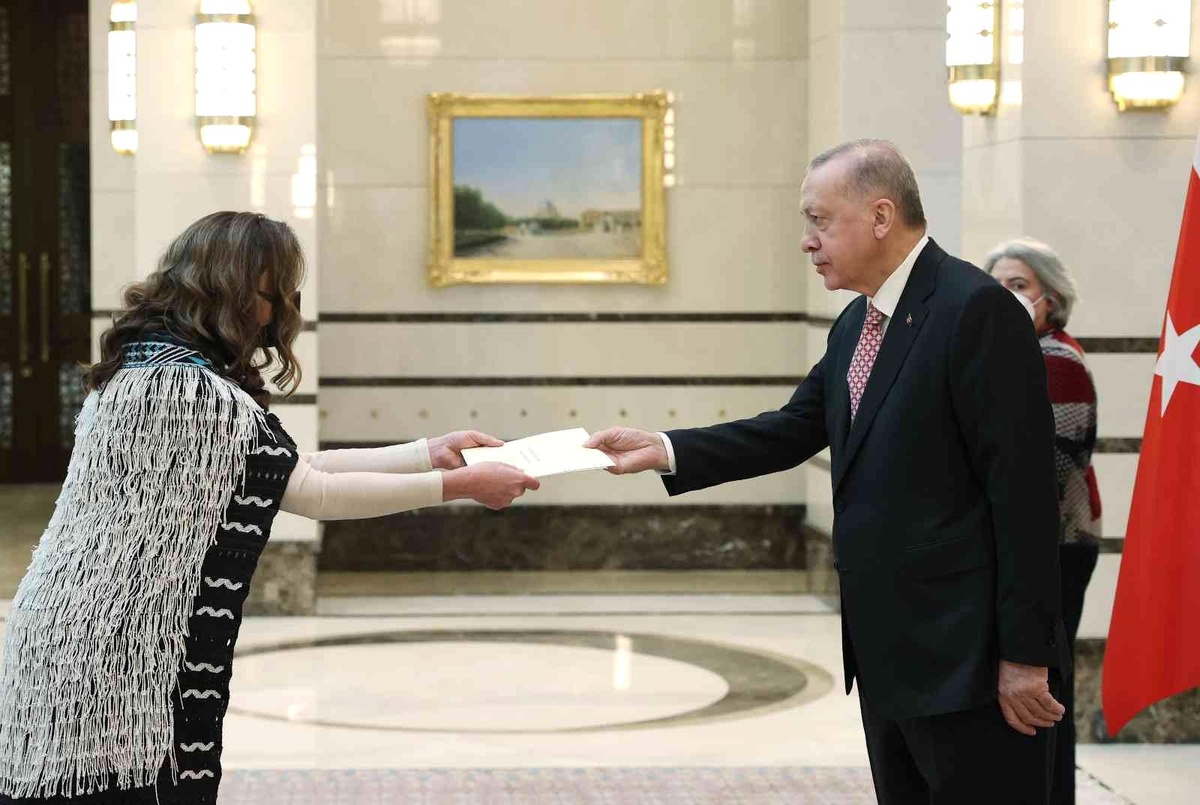 Yeni Zelanda Büyükelçisi Coulson-Sinclair, Cumhurbaşkanı Erdoğan\'a güven mektubu sundu
