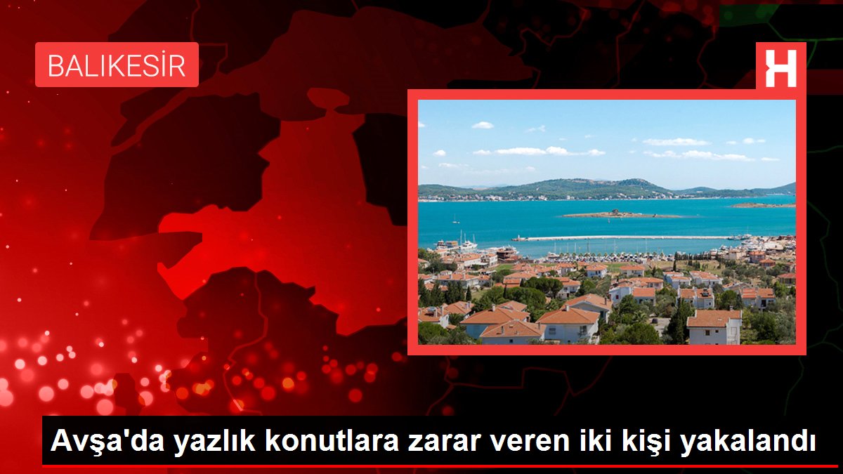 Avşa'da yazlık konutlara zarar veren iki kişi yakalandı