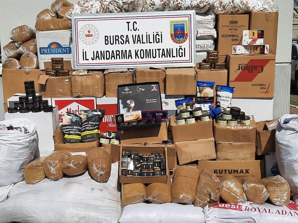 Bursa\'da kaçak sigara operasyonunda bir şüpheli gözaltına alındı