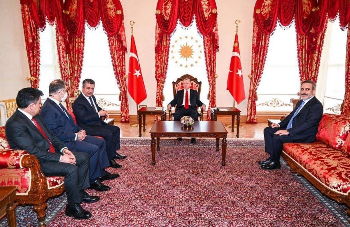 Cumhurbaşkanı Erdoğan, IKBY Başbakanı Barzani ile bir araya geldi!
