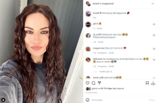 Fahriye Evcen kıvırcık saçlı fotoğraflarını paylaştı, her gören Pelin Akil zannetti