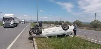 Kahramanmaraş'ta devrilen otomobildeki 7 kişi yaralandı