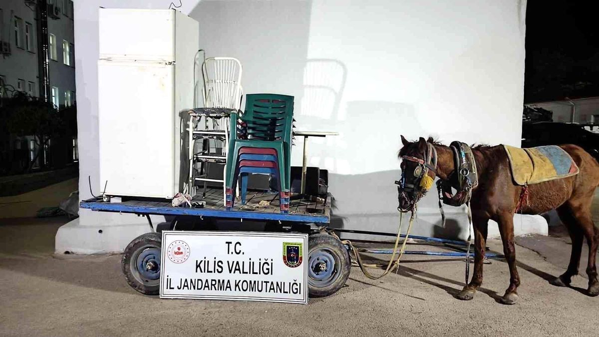 Son dakika haber! Kilis\'te bağ evi hırsızları jandarmadan kaçamadı