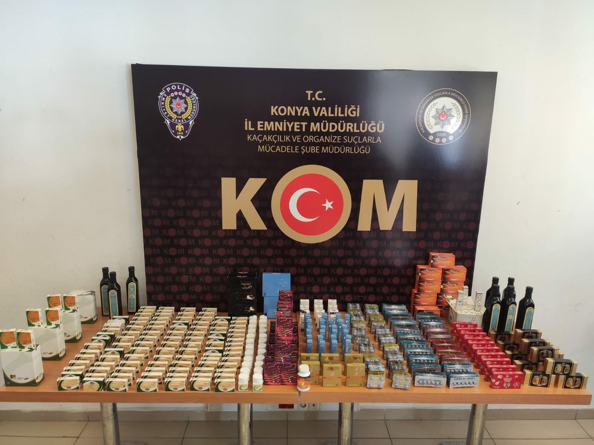 Konya\'da 4 bin 559 gümrük kaçağı ilaç ele geçirildi