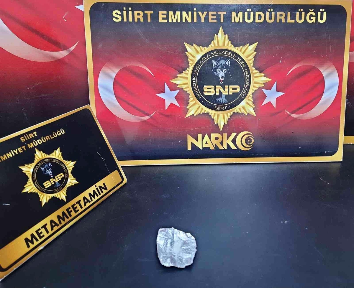Siirt\'te şüpheli şahıs üzerinden uyuşturucu madde ele geçirildi