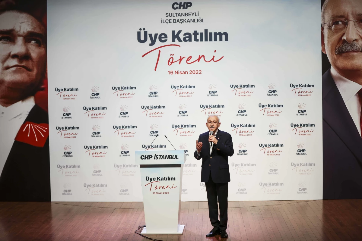 CHP Genel Başkanı Kılıçdaroğlu, Sultanbeyli\'de "Üye Katılım Töreni"nde konuştu