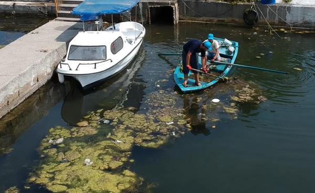 Dalyan Kanalı\'ndan 10 ton atık çıkarıldı
