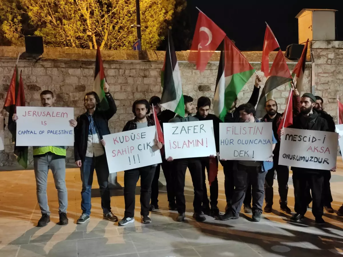 İsrail güçlerinin Mescid-i Aksa baskını protesto edildi