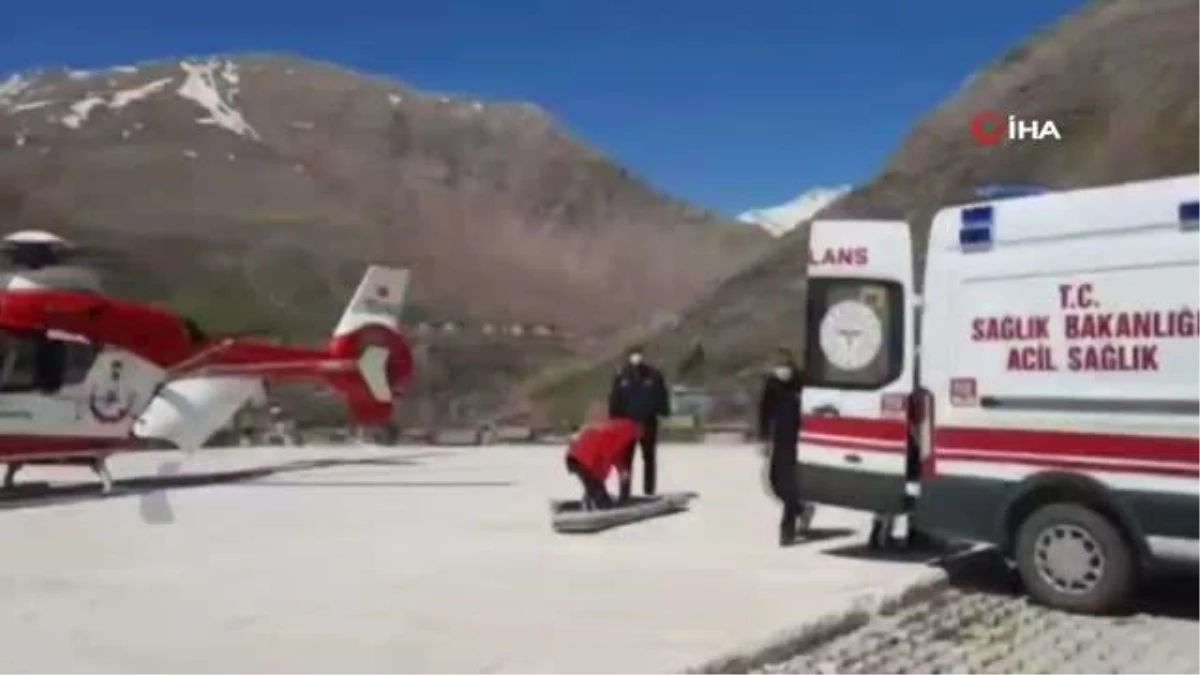 Son dakika sağlık: Kalp hastası vatandaş ambulans helikopterle hastaneye kaldırıldı