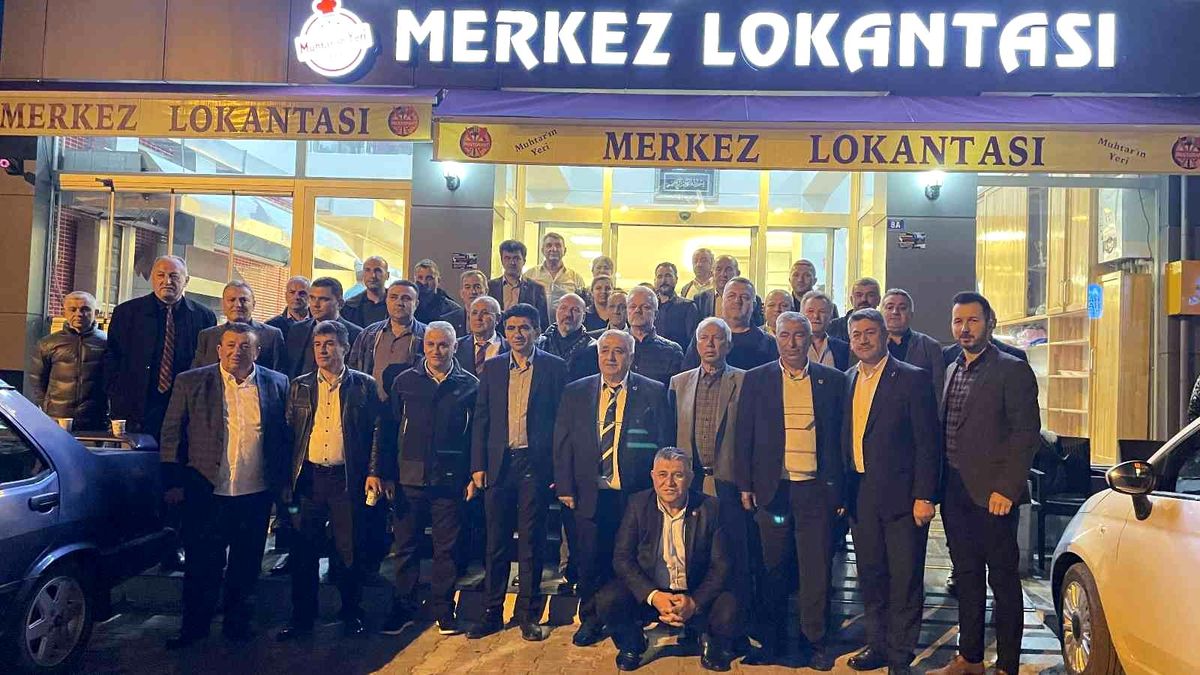 Muhtarlar iftar yemeğinde buluştu