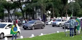 SAO PAULO - Brezilya Devlet Başkanı Bolsonaro motosiklet konvoyuna katıldı