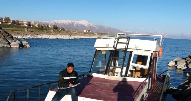 Van'da teknede bulunan uzatma ağına el konuldu