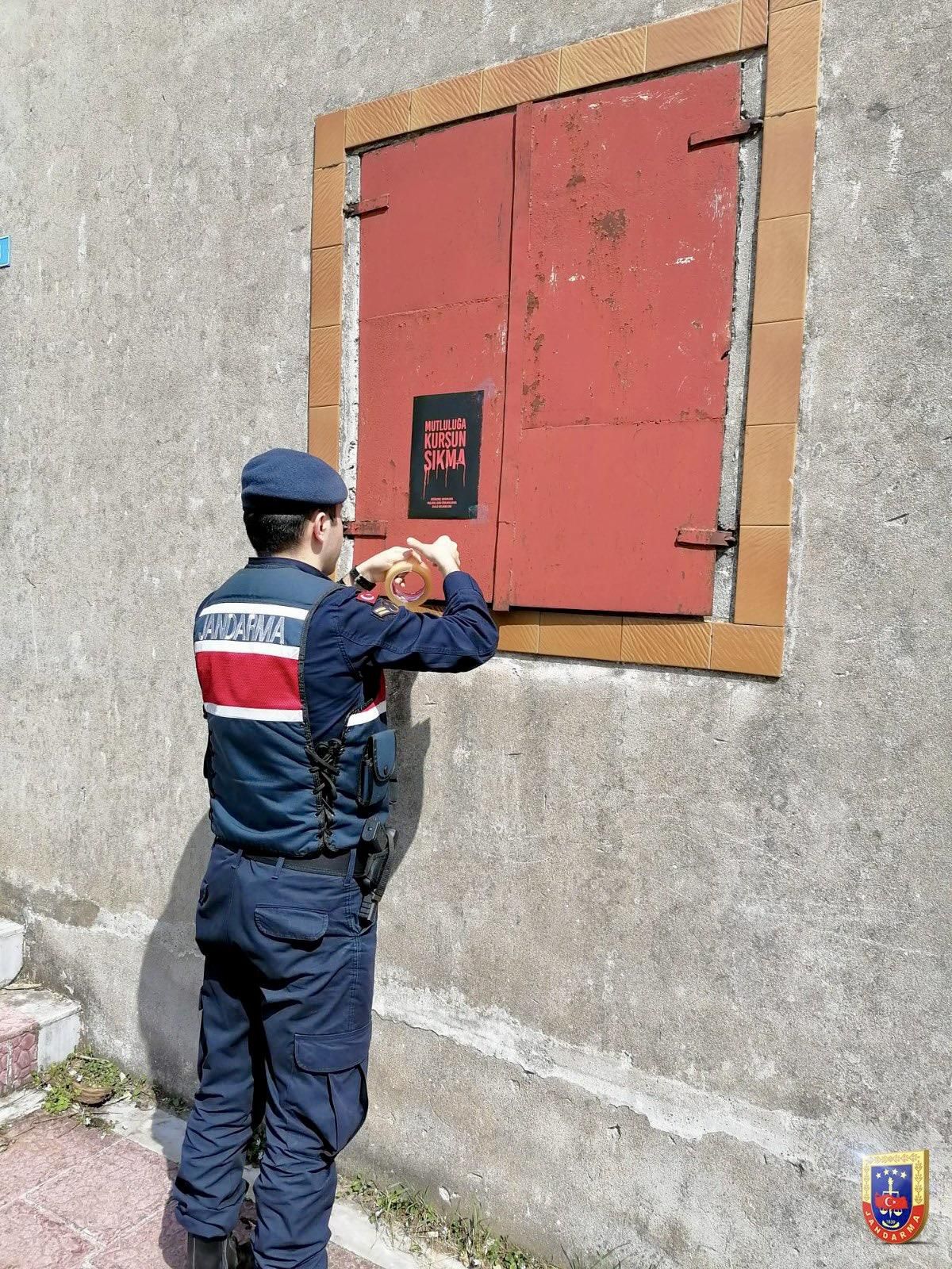 Jandarmadan "Mutluluğa kurşun sıkma" çağrısı
