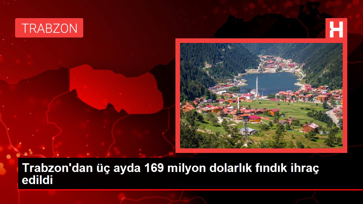 Trabzon'dan üç ayda 169 milyon dolarlık fındık ihraç edildi