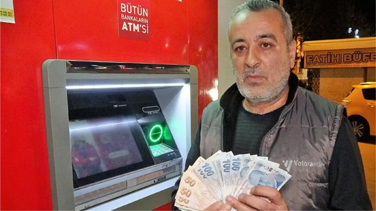 ATM'nin haznesinde para bulan taksici, 'İnsanlık ölmemiş' dedirtti
