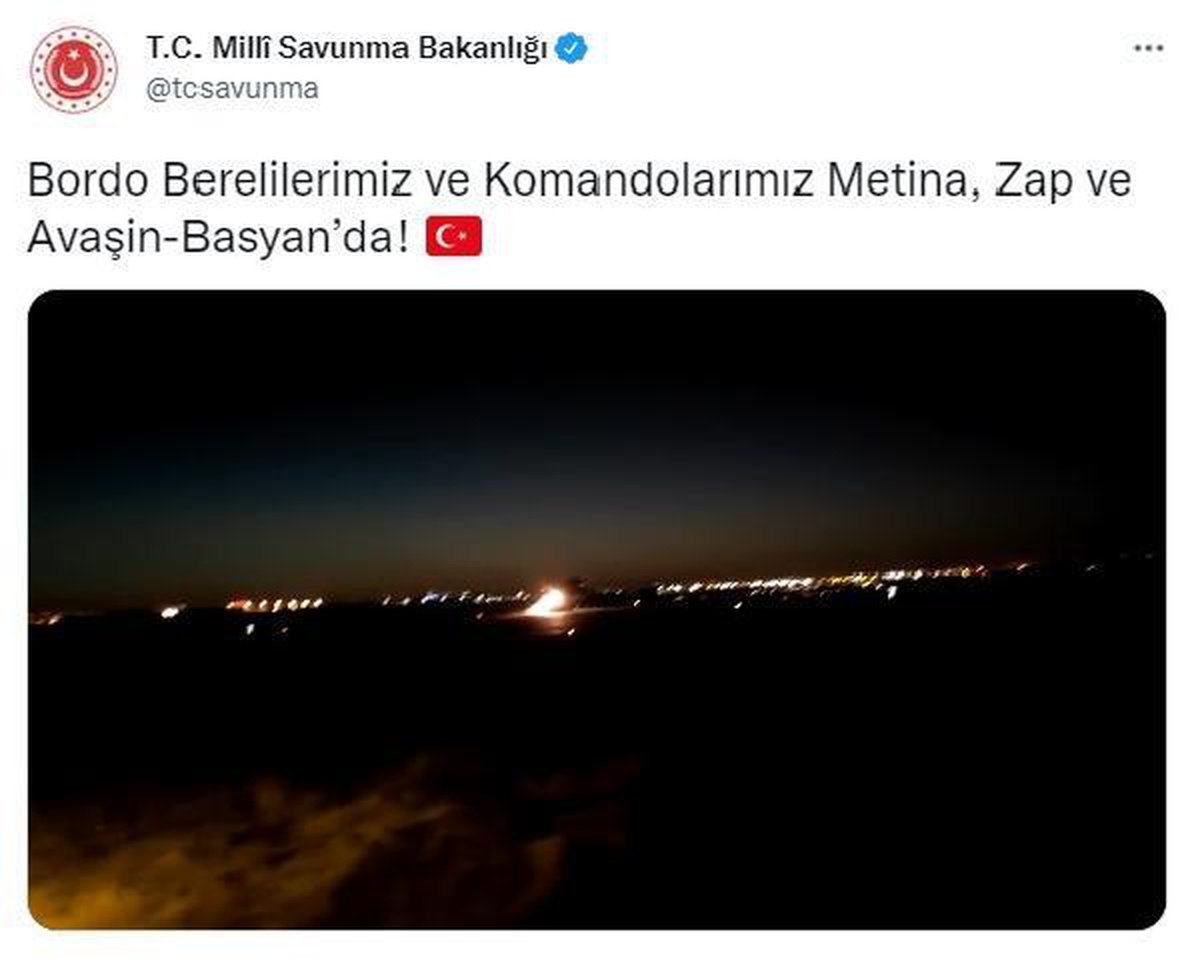 Bakan Akar, Irak\'ın kuzeyine \'Pençe Kilit Operasyonu\'nun başlatıldığını açıkladı (2)