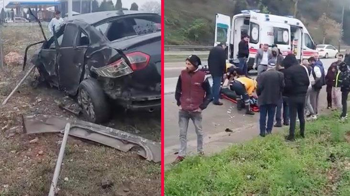 Bursa\'da yağmur nedeniyle kayganlaşan yolda kaza:1 kişi hayatını kaybetti